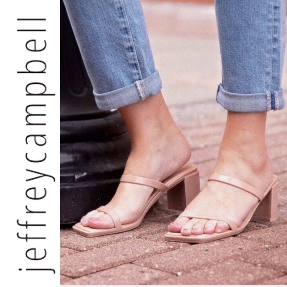 JEFFREY CAMPBELL nude Jamm-3 block heels